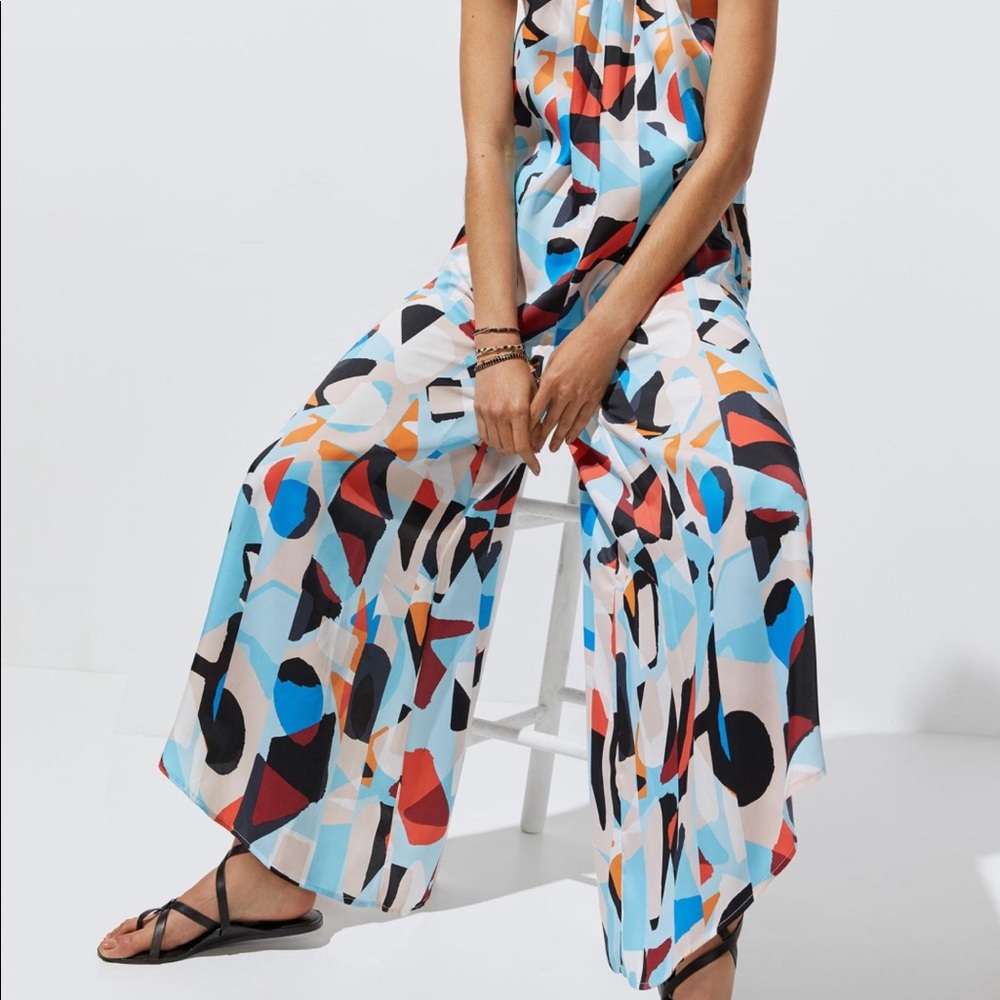 Anthropology Breezy- wide-leg Jumpsuit